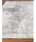 Exquisite Rugs Fine Pure Silk Gray/Ivory 42236X9 6ft.X9ft. Rect. Rug