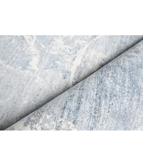 Exquisite Rugs Fine Pure Silk Blue/Gray/Ivory 422512X15 12ft.X15ft. Rect. Rug