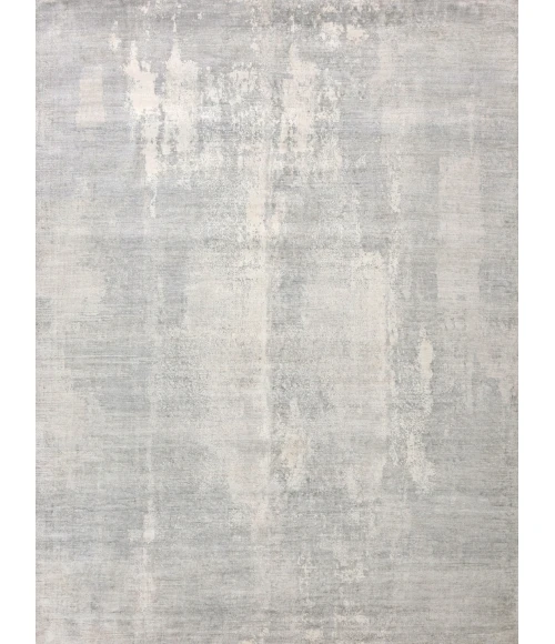 Exquisite Rugs Fine Pure Silk Silver/Ivory 42268X10 8ft.X10ft. Rect. Rug
