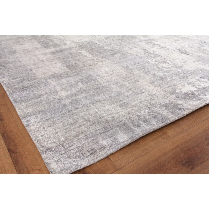 Exquisite Rugs Fine Pure Silk Silver/Ivory 42266X9 6ft.X9ft. Rect. Rug