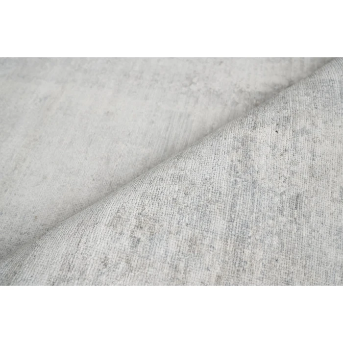 Exquisite Rugs Fine Pure Silk Silver/Ivory 42266X9 6ft.X9ft. Rect. Rug