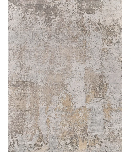 Exquisite Rugs Fine Pure Silk Gray/Beige 42278X10 8ft.X10ft. Rect. Rug