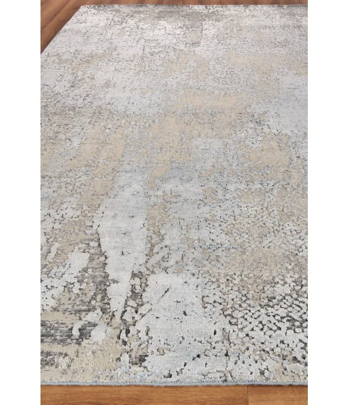 Exquisite Rugs Fine Pure Silk Gray/Beige 42278X10 8ft.X10ft. Rect. Rug