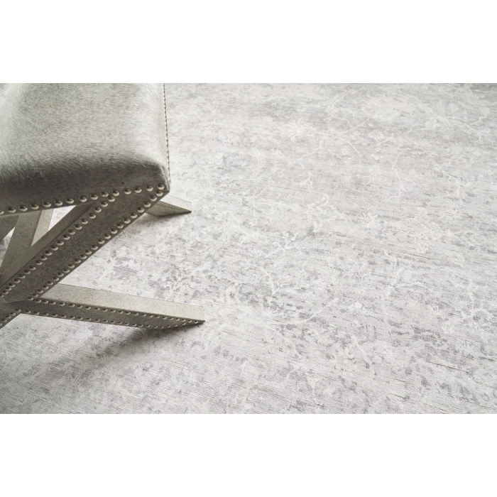 Exquisite Rugs Fine Pure Silk Gray/Ivory 42288X10 8ft.X10ft. Rect. Rug