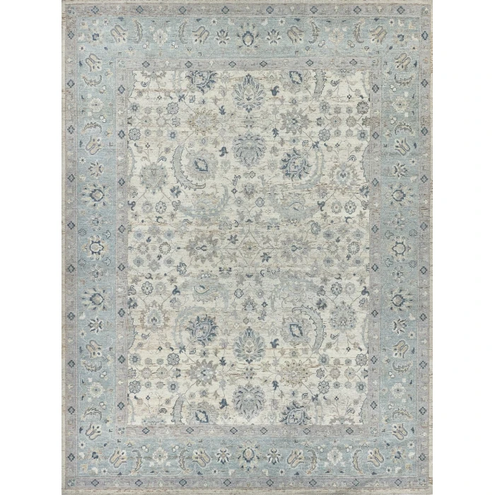 Exquisite Rugs Harper Ivory/Light Blue 42311X16 1ft.X1ft.6in. Rect. Rug