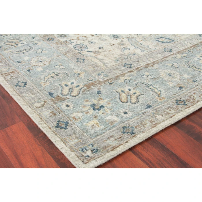 Exquisite Rugs Harper Ivory/Light Blue 42311X16 1ft.X1ft.6in. Rect. Rug