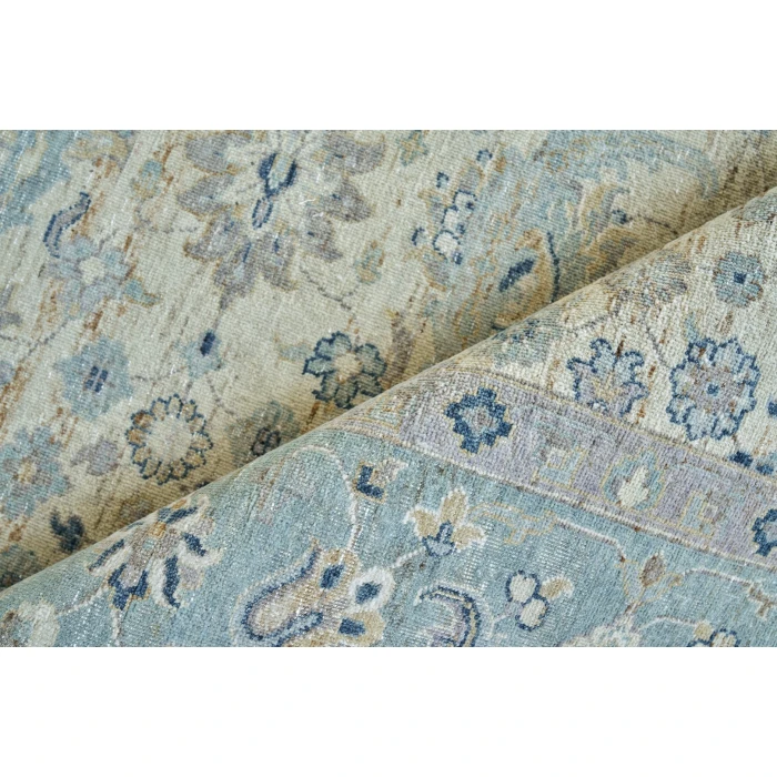 Exquisite Rugs Harper Ivory/Light Blue 42311X16 1ft.X1ft.6in. Rect. Rug