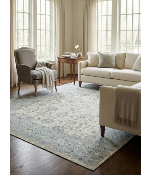 Exquisite Rugs Harper Ivory/Light Blue 423110X14 10ft.X14ft. Rect. Rug