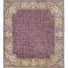 Exquisite Rugs Contemporary Eggplant/Multi 42426X6 ROUND 6ft.X6ft. ROUND Round Rug