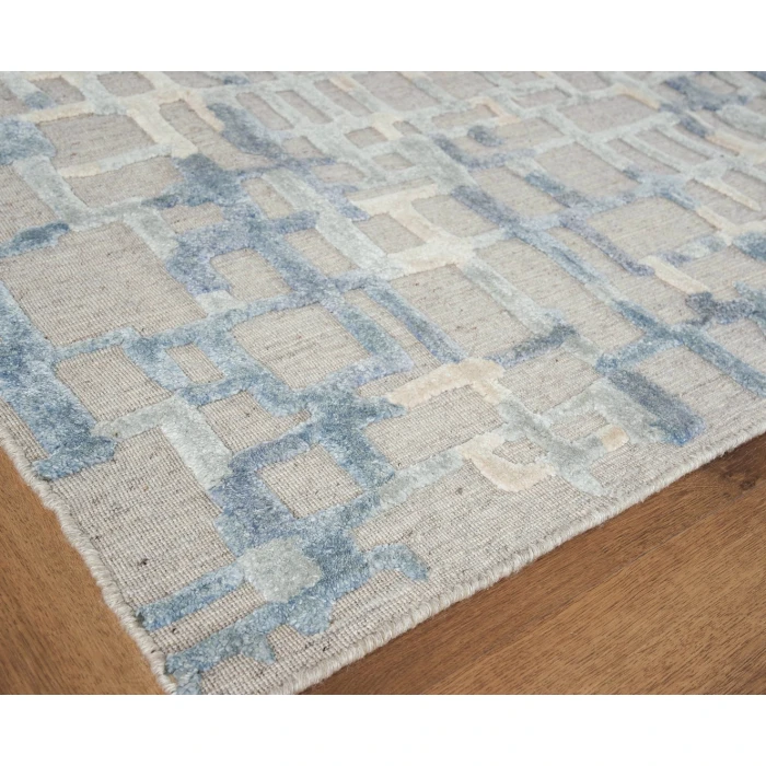 Exquisite Rugs Vista Gray/Blue 43381X16 1ft.X1ft.6in. Rect. Rug