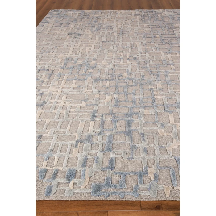 Exquisite Rugs Vista Gray/Blue 43381X16 1ft.X1ft.6in. Rect. Rug