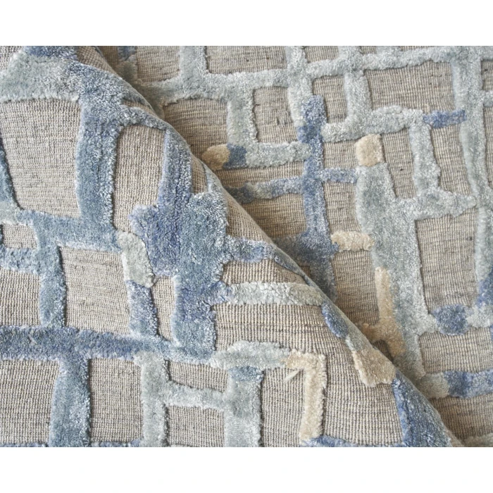 Exquisite Rugs Vista Gray/Blue 43381X16 1ft.X1ft.6in. Rect. Rug