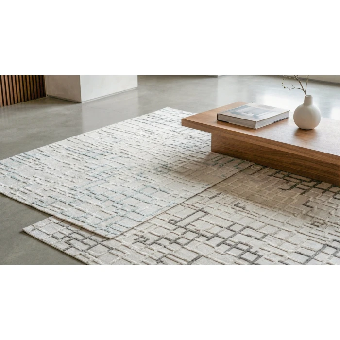 Exquisite Rugs Vista Gray/Blue 43381X16 1ft.X1ft.6in. Rect. Rug