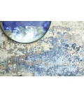 Exquisite Rugs Cosmo Silver/Blue/Ivory 43431X16 1ft.X1ft.6in. Rect. Rug