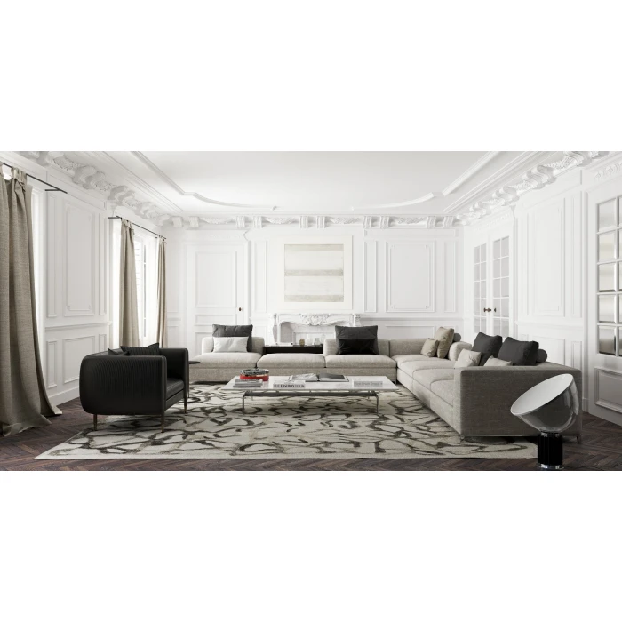 Exquisite Rugs Goudy Coco Brown/Cappuccino/Cream 434712X15 12ft.X15ft. Rect. Rug