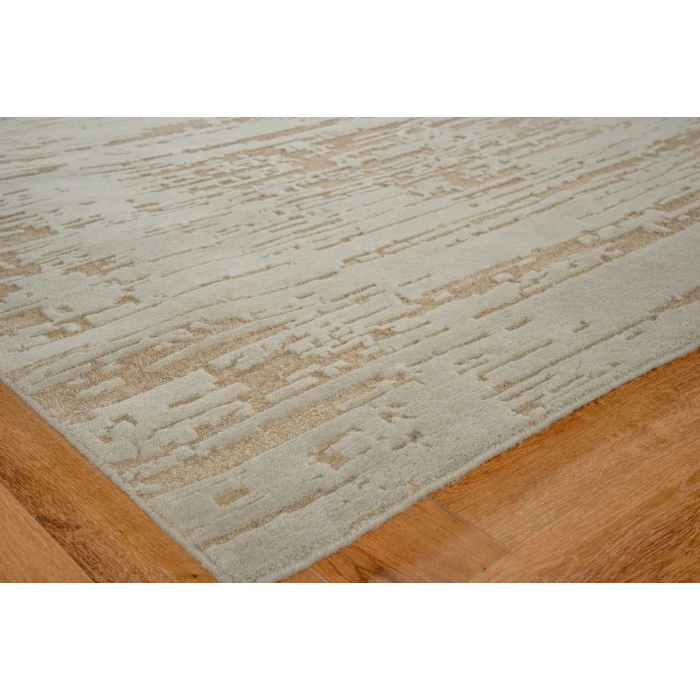 Exquisite Rugs Platinum Silver/Beige 43781X16 1ft.X1ft.6in. Rect. Rug