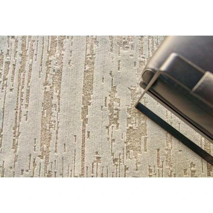 Exquisite Rugs Platinum Silver/Beige 43781X16 1ft.X1ft.6in. Rect. Rug