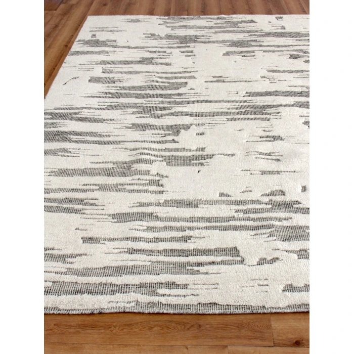 Exquisite Rugs Calibre Ivory/Charcoal 44601X16 1ft.X1ft.6in. Rect. Rug