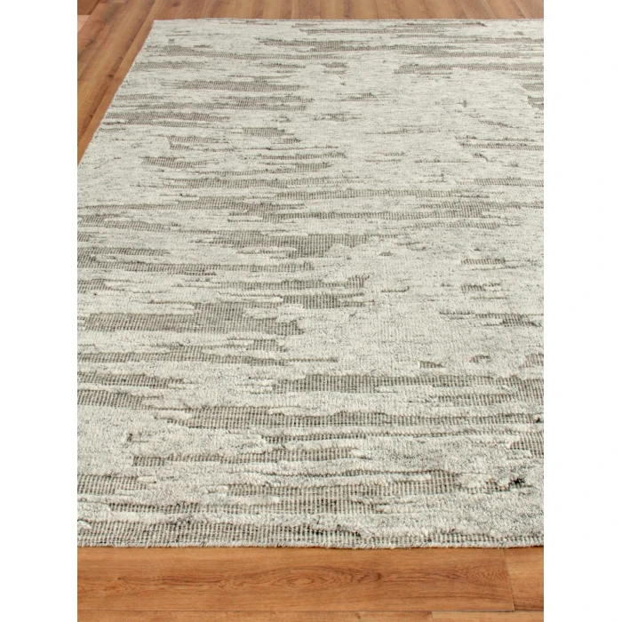 Exquisite Rugs Calibre Silver/Charcoal 44611X16 1ft.X1ft.6in. Rect. Rug