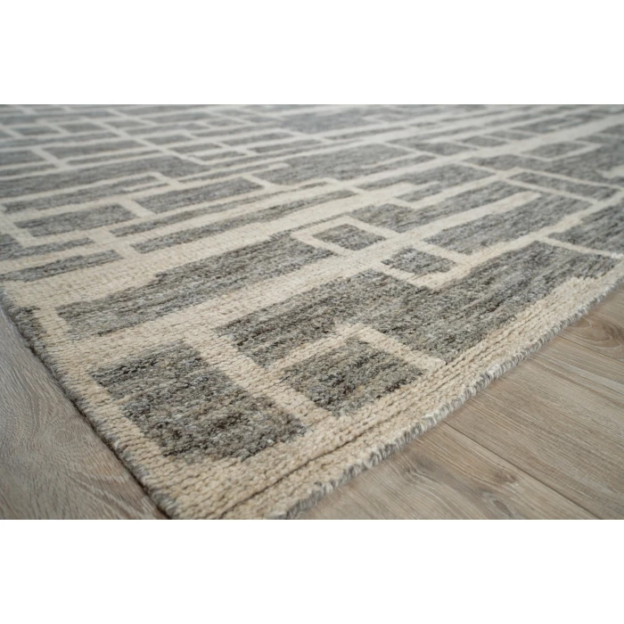 Exquisite Rugs Aldridge Charcoal/Ivory 44806X9 6ft.X9ft. Rect. Rug