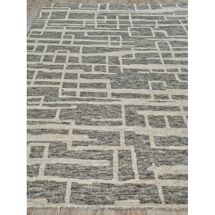 Exquisite Rugs Aldridge Charcoal/Ivory 44806X9 6ft.X9ft. Rect. Rug
