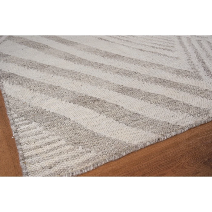 Exquisite Rugs Scandinavian Gray/Ivory 45889X12 9ft.X12ft. Rect. Rug