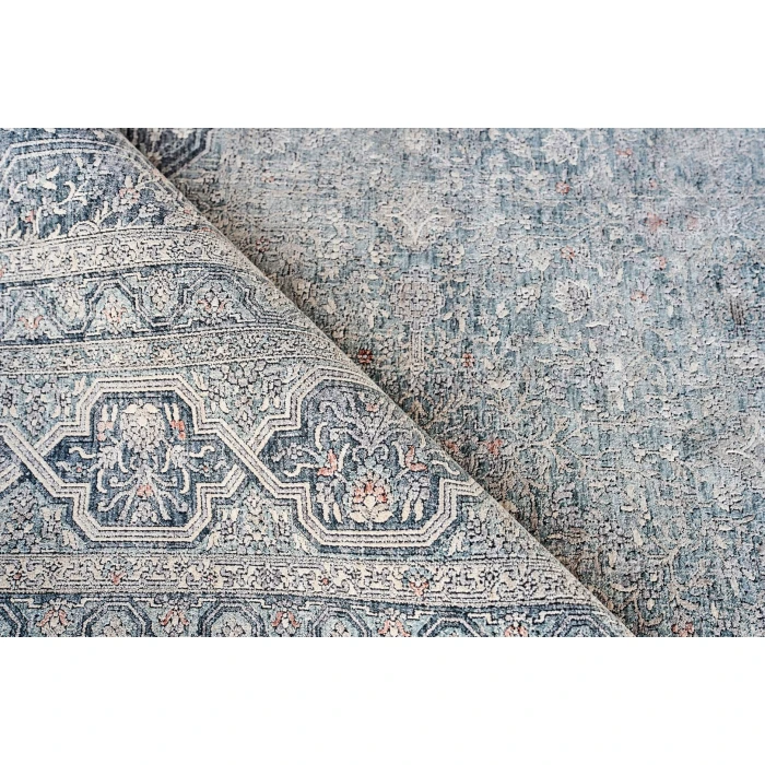 Exquisite Rugs Heritage Light Blue/Rust 46249X12 9ft.X12ft. Rect. Rug