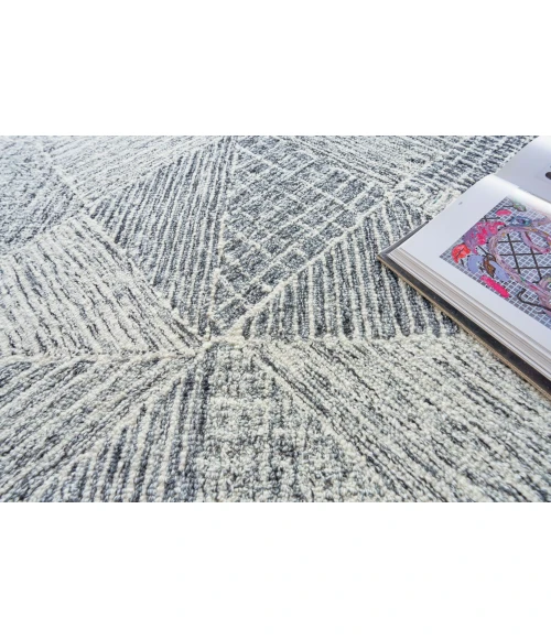 Exquisite Rugs Caprice Black/Ivory 47566X9 6ft.X9ft. Rect. Rug