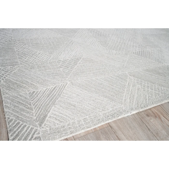 Exquisite Rugs Caprice Light Silver/Ivory 47591X16 1ft.X1ft.6in. Rect. Rug