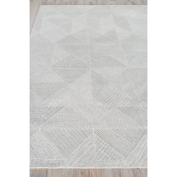 Exquisite Rugs Caprice Light Silver/Ivory 47591X16 1ft.X1ft.6in. Rect. Rug