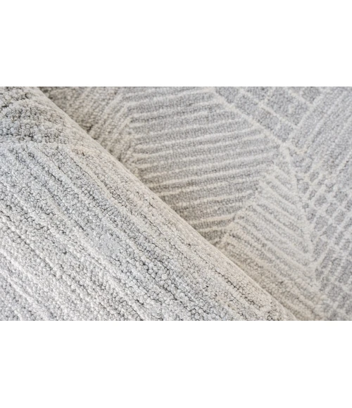 Exquisite Rugs Caprice Light Silver/Ivory 47596X9 6ft.X9ft. Rect. Rug