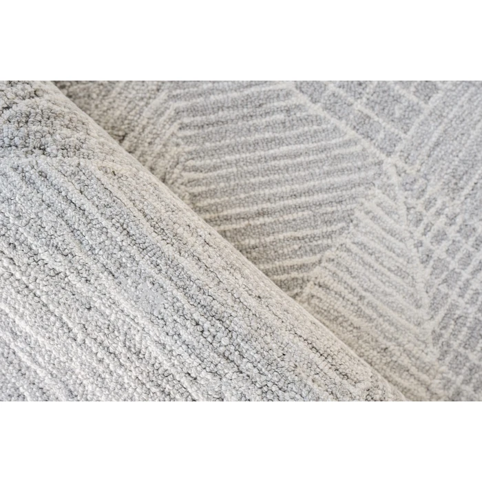 Exquisite Rugs Caprice Light Silver/Ivory 47591X16 1ft.X1ft.6in. Rect. Rug