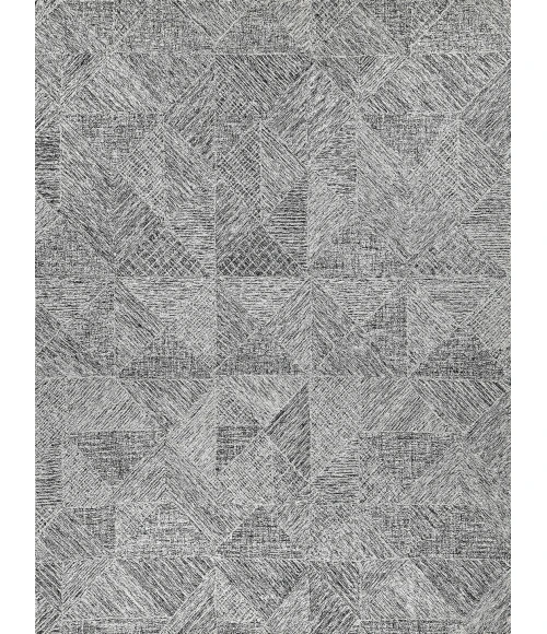 Exquisite Rugs Caprice Black/Silver 47601X16 1ft.X1ft.6in. Rect. Rug