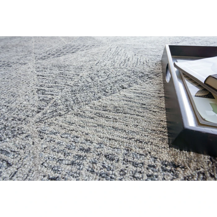 Exquisite Rugs Caprice Black/Silver 47606X9 6ft.X9ft. Rect. Rug