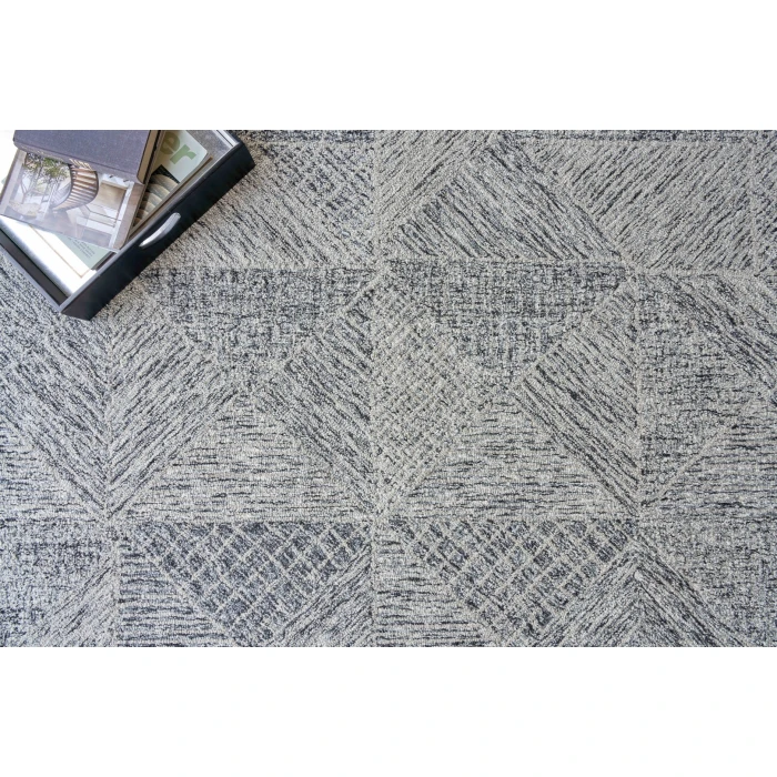 Exquisite Rugs Caprice Black/Silver 47606X9 6ft.X9ft. Rect. Rug