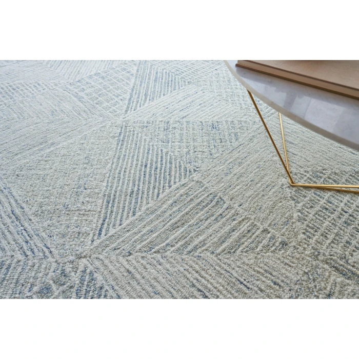 Exquisite Rugs Caprice Light Blue/Ivory 47611X16 1ft.X1ft.6in. Rect. Rug