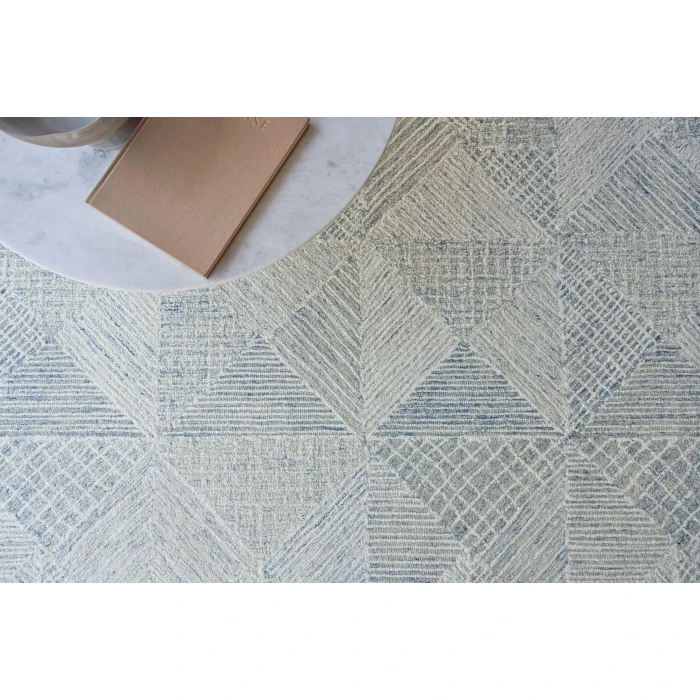 Exquisite Rugs Caprice Light Blue/Ivory 47611X16 1ft.X1ft.6in. Rect. Rug