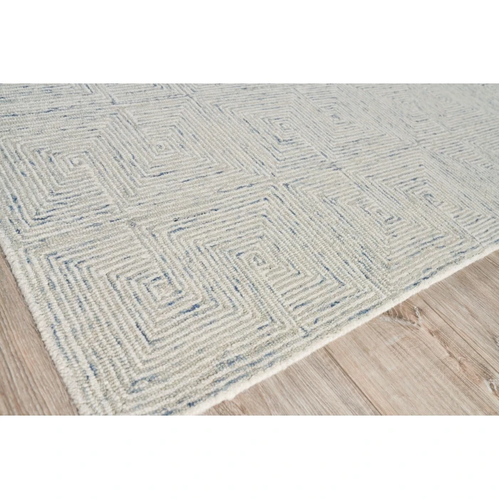 Exquisite Rugs Caprice Light Blue/Ivory 47711X16 1ft.X1ft.6in. Rect. Rug