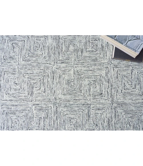 Exquisite Rugs Caprice Black/Ivory 47736X9 6ft.X9ft. Rect. Rug