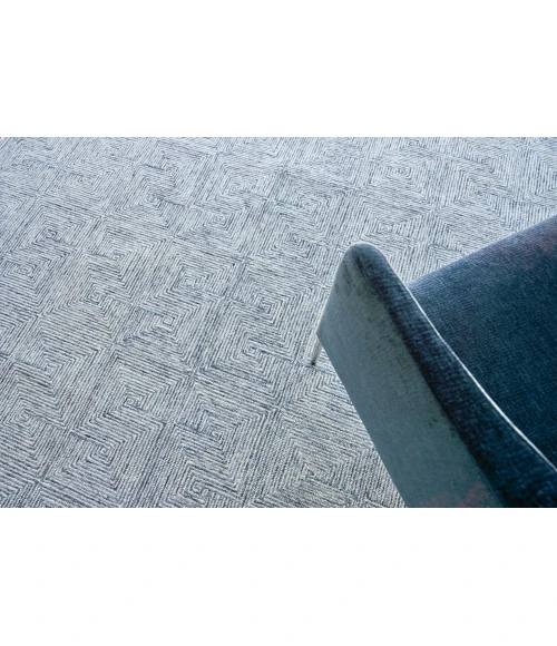 Exquisite Rugs Caprice Blue/Ivory 47741X16 1ft.X1ft.6in. Rect. Rug
