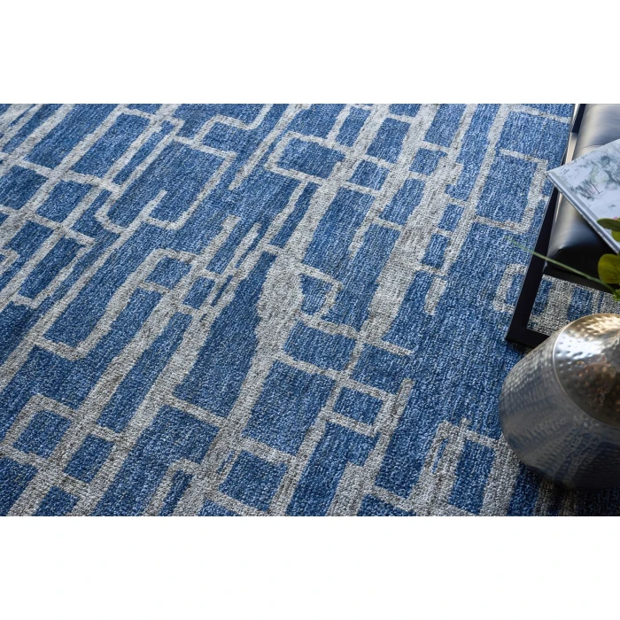 Exquisite Rugs Aldridge Blue/Gray 48278X10 8ft.X10ft. Rect. Rug