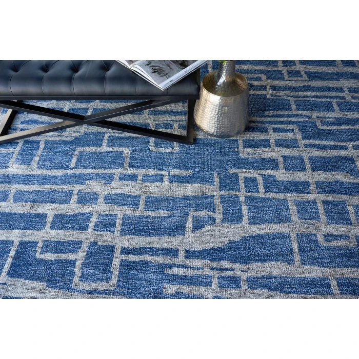 Exquisite Rugs Aldridge Blue/Gray 48278X10 8ft.X10ft. Rect. Rug