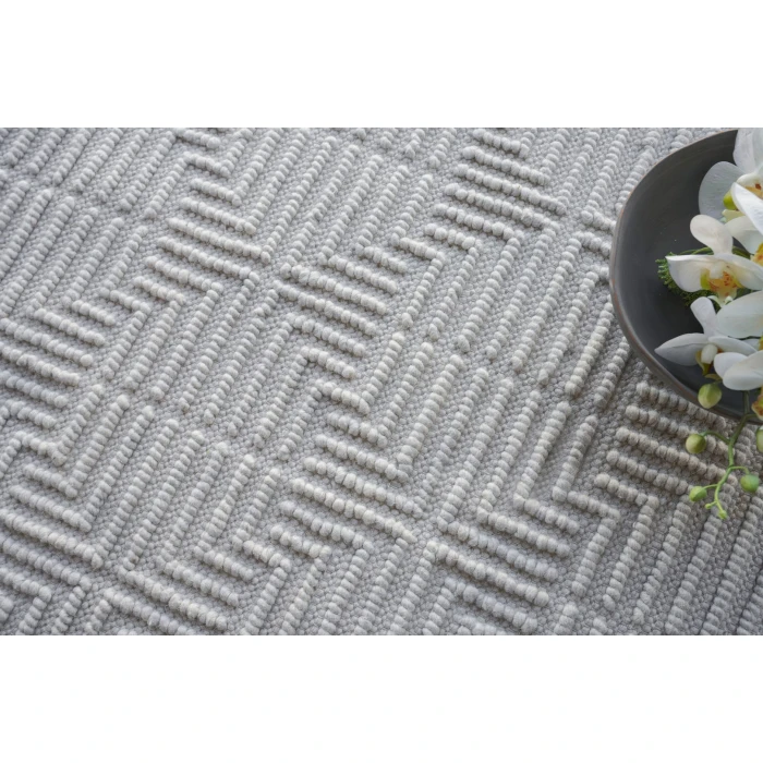 Exquisite Rugs Manzoni Silver 48741X16 1ft.X1ft.6in. Rect. Rug