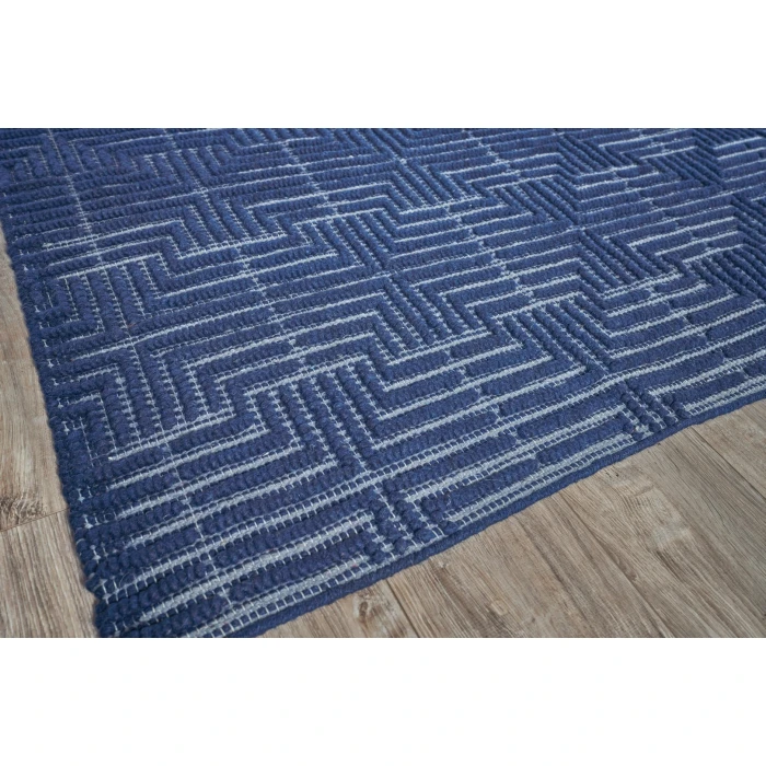 Exquisite Rugs Manzoni Navy 48751X16 1ft.X1ft.6in. Rect. Rug