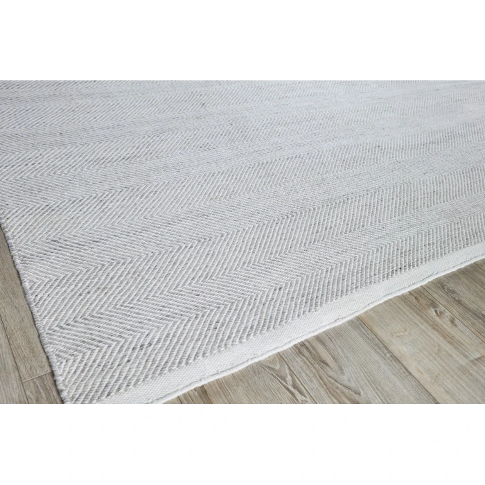 Exquisite Rugs Bintan Ivory/Silver 48962X3 2ft.X3ft. Rect. Rug