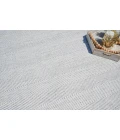 Exquisite Rugs Bintan Ivory/Silver 48962X3 2ft.X3ft. Rect. Rug