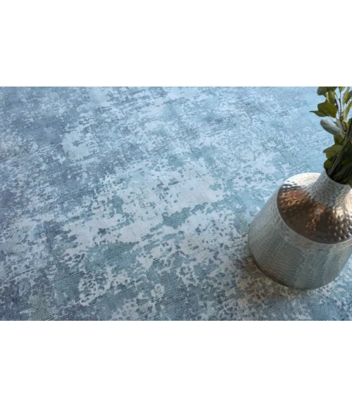 Exquisite Rugs Laguna Blue/Multi 495210X10 SQUARE 10ft.X10ft. SQUARE Square Rug