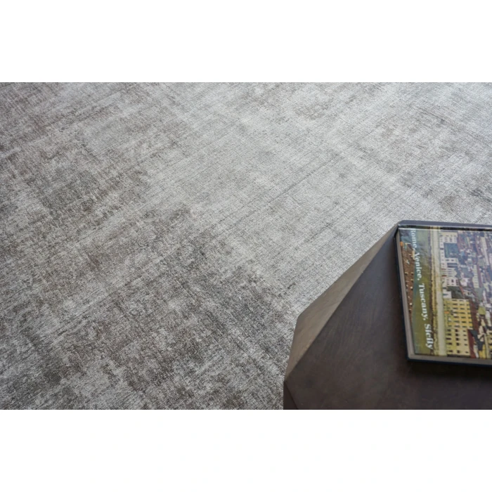 Exquisite Rugs Stone Wash Gazni Silver/Taupe 49701X16 1ft.X1ft.6in. Rect. Rug