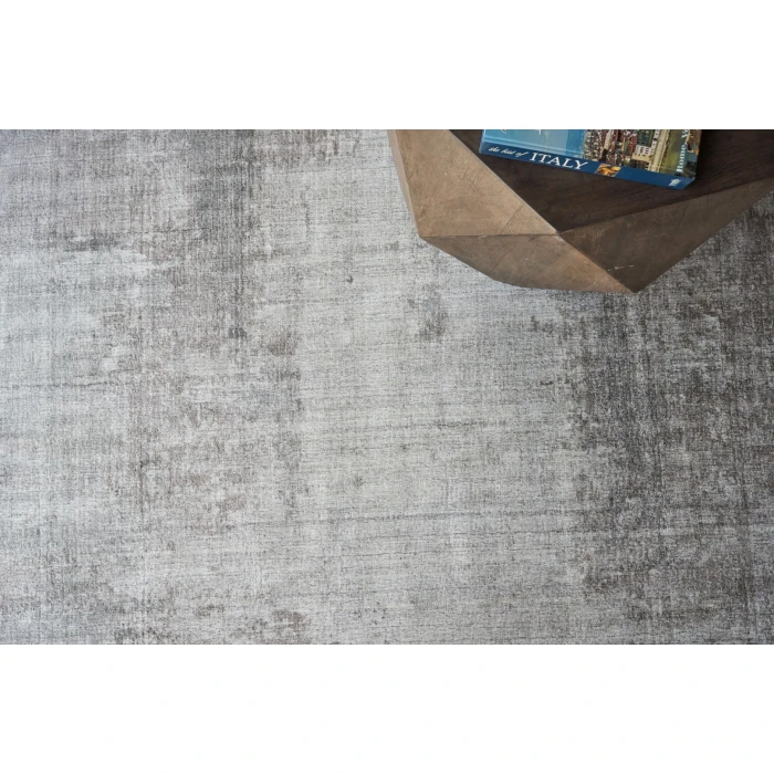 Exquisite Rugs Stone Wash Gazni Silver/Taupe 49701X16 1ft.X1ft.6in. Rect. Rug