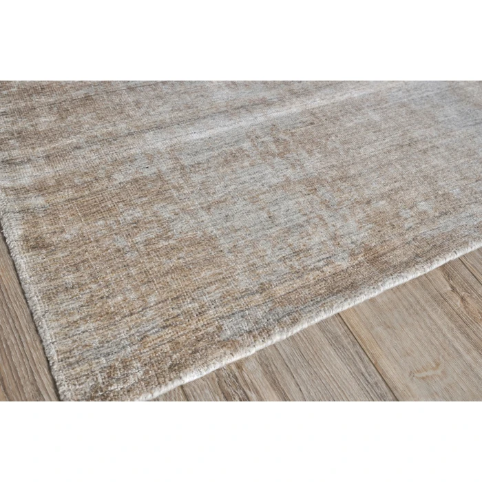 Exquisite Rugs Stone Wash Gazni Terracota/Silver 49731X16 1ft.X1ft.6in. Rect. Rug